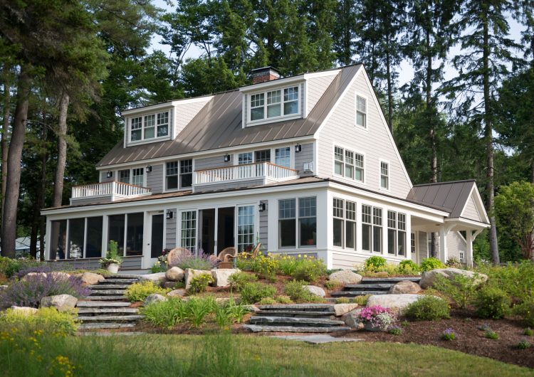 On Clearview Lake this Renovation of a Former NH Governer Hideaway